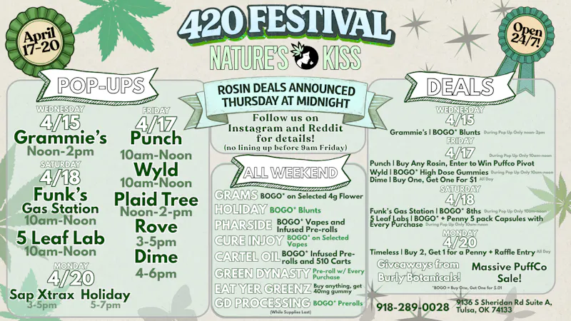 Nature's Kiss - Tulsa 24/7 420 With Nature's Kiss Tulsa