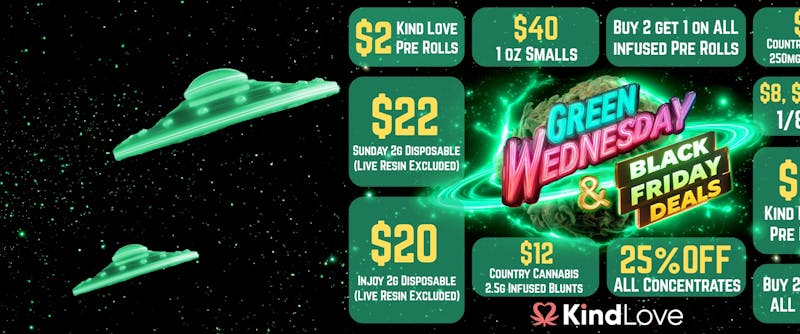 Kind Love - Admiral Green Wednesday/Black Friday Deals!