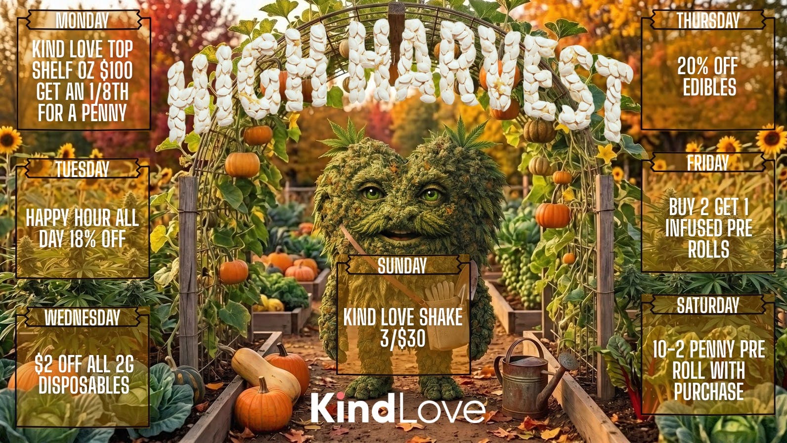 Kind Love - Admiral Harvest Day Deals!!