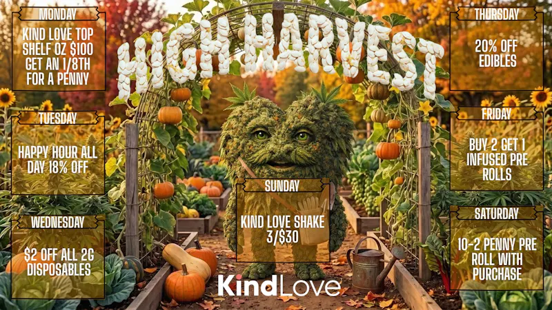 Kind Love - Blue Dome District Harvest Day Deals!!