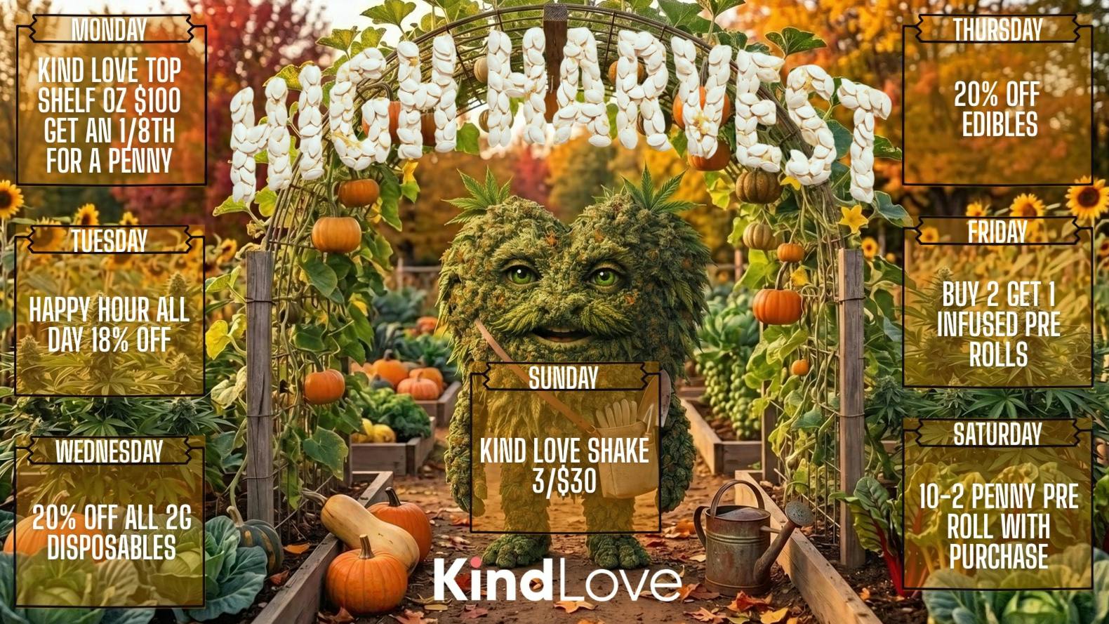 Kind Love - Admiral Harvest Day Deals!!