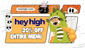 Hey High 20% Off Entire Menu, It's SCARY Good 🦖
