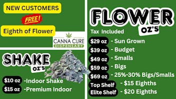 Canna Cure Dispensary Up to 50-60 Strains in Stock