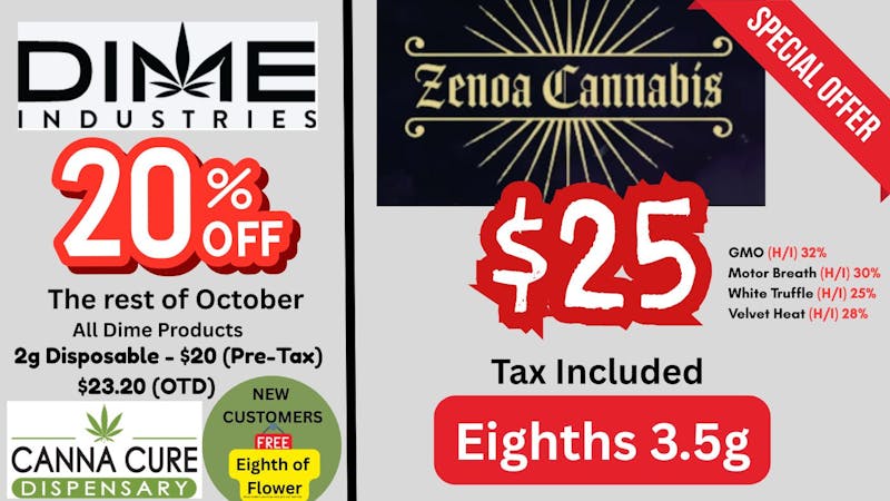 Canna Cure Dispensary Deals on Deals on Deals