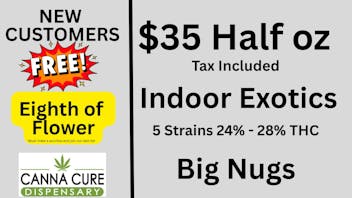Canna Cure Dispensary III - Edmond: NOW OPEN! Indoor Bigs $35 Half Oz OTD
