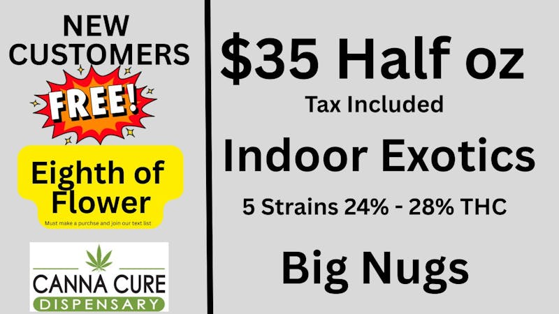 Canna Cure Dispensary II - Stillwater Indoor Bigs $35 Half Oz OTD