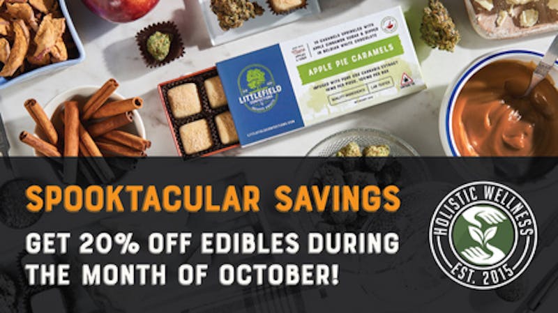 Holistic Wellness (By Appointment Only) 20 Percent off of all Edible Products
