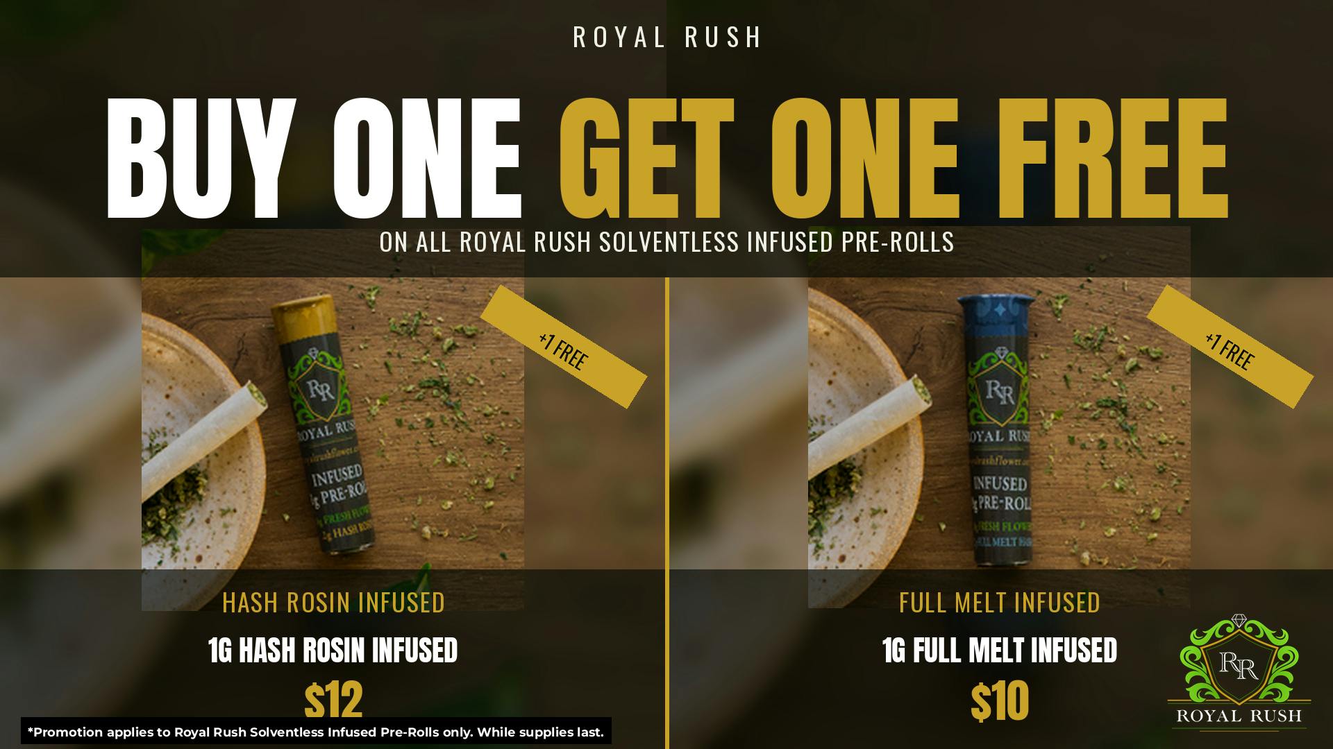 Holistic Wellness (By Appointment Only) Buy One Get One Free Solventless Infused Pre-Rolls