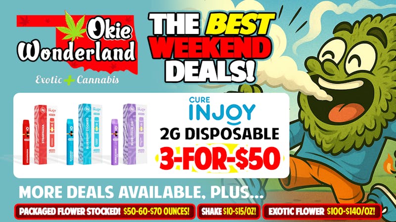 Okie Wonderland Riverside & 101st 🔥 INJOY 2G DISPOSABLE: 3/$50!🔥