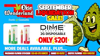 Okie Wonderland on Lewis 🔥 DIME 2G DISPO ONLY $20!🔥
