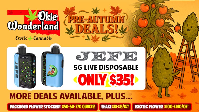 Skunks Den by Okie Wonderland 🔥 JEFE 5G LIVE DISPO ONLY $35!!! 🔥
