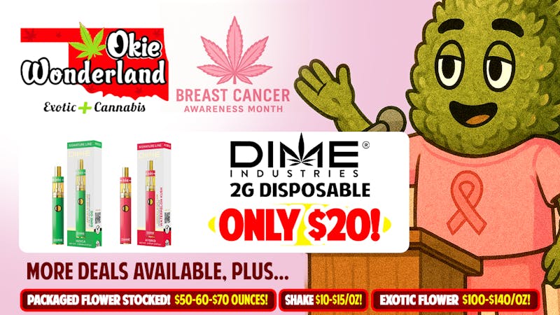 Okie Wonderland OKC/The Village 🔥 DIME 2G DISPOSABLE $20! 🔥