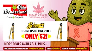 Okie Wonderland on Lewis 🔥 STINGERS INFUSED 1G PREROLL ONLY $2!!!🔥