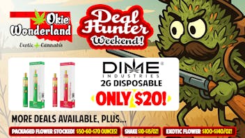 Okie Wonderland on Lewis 🔥 DIME 2G DISPO ONLY $20!!! 🔥