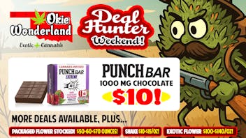 Okie Wonderland - Broken Arrow Coweta 🔥 PUNCH BAR 1000MG CHOCOLATE ONLY $10!🔥