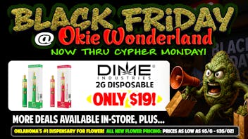 Okie Wonderland - Tulsa Admiral 🔥🌲DIME 2G DISPO ONLY $19!🌲🔥