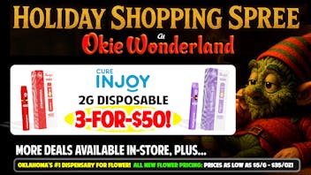 Okie Wonderland - Tulsa Admiral 🌲INJOY 2G DISPOSABLE 3/$50! 🔥🔥 ALL FLAVORS!!!🌲
