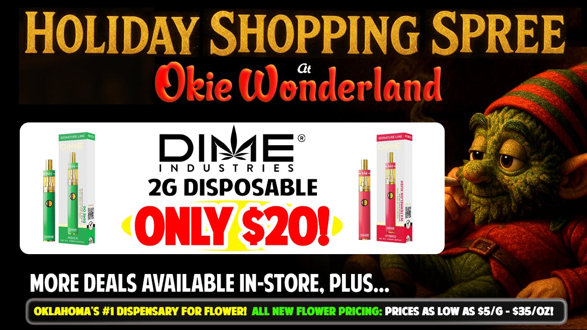 Okie Wonderland OKC/The Village 🔥🔥DIME 2G DISPOSABLE ONLY $20!🔥 ALL FLAVORS🔥🔥