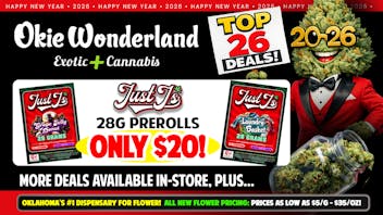 Okie Wonderland - Owasso 🔥🔥🔥JUST J's 28G PREROLL PACKS ONLY $20!🔥🔥🔥
