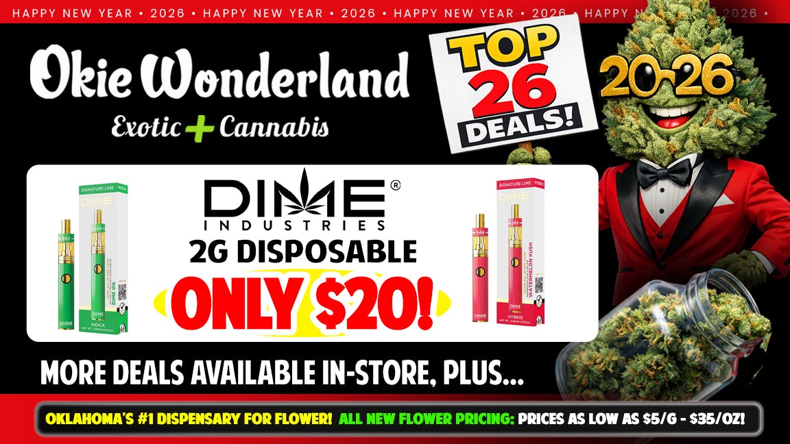 Okie Wonderland - Catoosa Express 🔥🔥DIME 2G DISPOSABLE ONLY $20 🔥ALL FLAVORS 🔥🔥