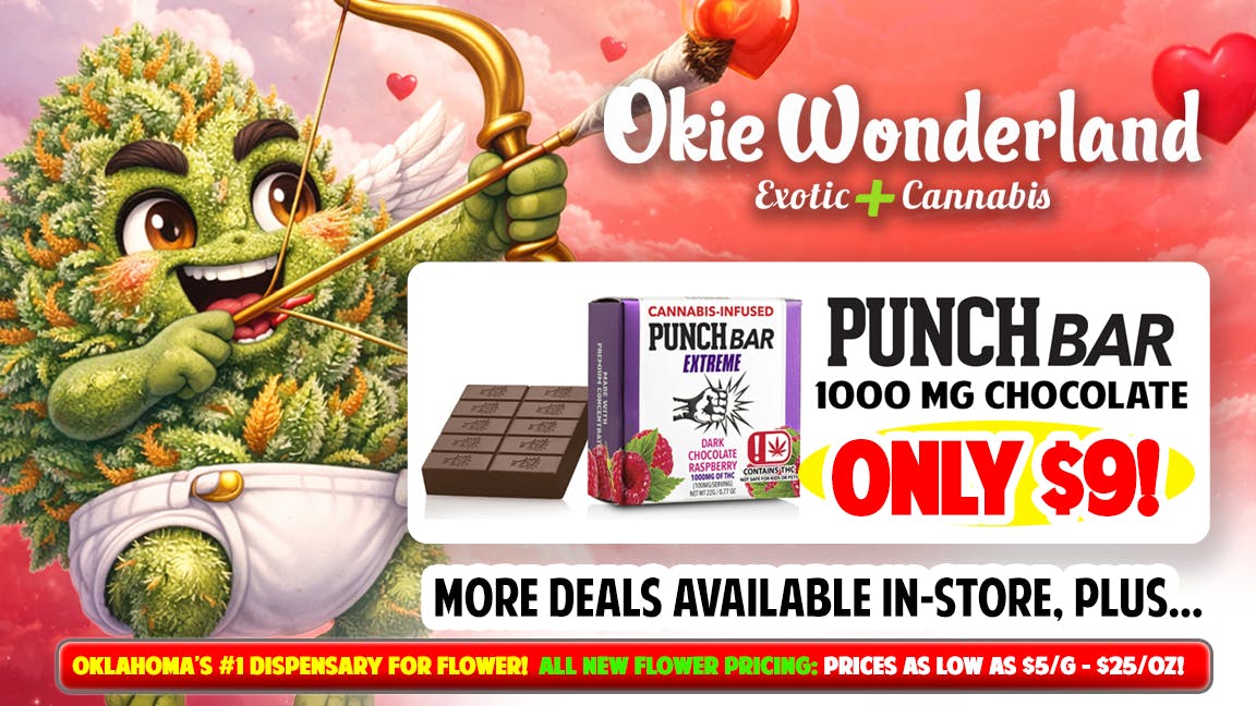Okie Wonderland Dispensary - OKC/The Village 🔥🔥PUNCH 1000MG CHOCOLATE🔥🔥🔥ONLY $9🔥🔥