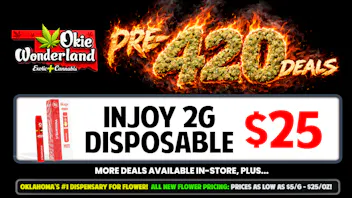 White Barn Dispensary Bixby By Okie Wonderland: Now Open! 🔥INJOY 2G LIVE DISPOSABLE ONLY $25!🔥