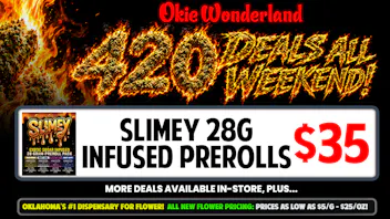 Okie Wonderland Dispensary - OKC/The Village 🔥SLIMEY 28G INFUSED PREROLL PACK ONLY $35!🔥