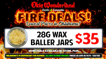 Okie Wonderland Dispensary - OKC/The Village 🔥 28G WAX BALLER JARS ONLY $35!🔥 MULTIPLE BRANDS