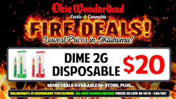 White Barn Dispensary Bixby By Okie Wonderland: Now Open! 🔥DIME 2G DISPOSABLE ONLY $20!!🔥 ALL FLAVORS
