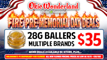 Skunks Den Dispensary Tulsa by Okie Wonderland 🔥28G BALLERS 🔥 MULTIPLE BRANDS 🔥 ONLY $35!🔥