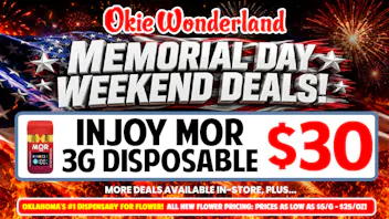 Okie Wonderland Dispensary - OKC/The Village 🔥 INJOY MOR 3G DISPOSABLE $30🔥 ALL FLAVORS🔥