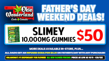 Skunks Den Dispensary Tulsa by Okie Wonderland 🔥SLIMEY 10,000MG GUMMI 🔥ALL FLAVORS 🔥 ONLY $50!