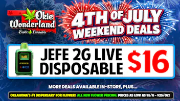 Okie Wonderland Dispensary - OKC/The Village 🔥🇺🇸 JEFE 2G LIVE DISPO $16 !🇺🇸🔥