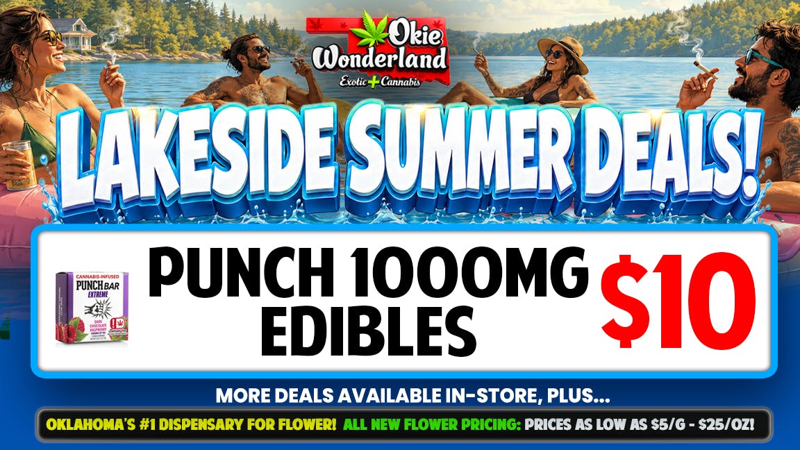 Elite Dispensary Mustang by Okie Wonderland - Now Open! 🔥☀️ PUNCH 1000MG EDIBLES • ONLY $10!! ☀️🔥