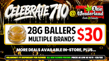 Okie Wonderland Dispensary Tulsa- 51st St & Memorial 🔥🍯28G BALLERS • MULTIPLE BRANDS • ONLY $30! 🍯🔥