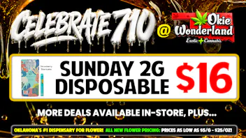 White Barn Dispensary Bixby By Okie Wonderland: Now Open! 🔥🍯 SUNDAY 2G DISPOSABLE ONLY $16! 🍯🔥