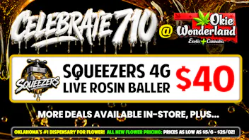 Xclusive Dispensary Norman by Okie Wonderland Dispensary - Now Open! 🍯 SQUEEZERS 4G 🔥 LIVE ROSIN BALLER ONLY $40!🍯