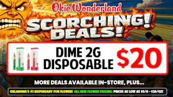 Skunks Den Dispensary Tulsa by Okie Wonderland 🔥DIME 2G DISPOSABLE ONLY $20!🔥