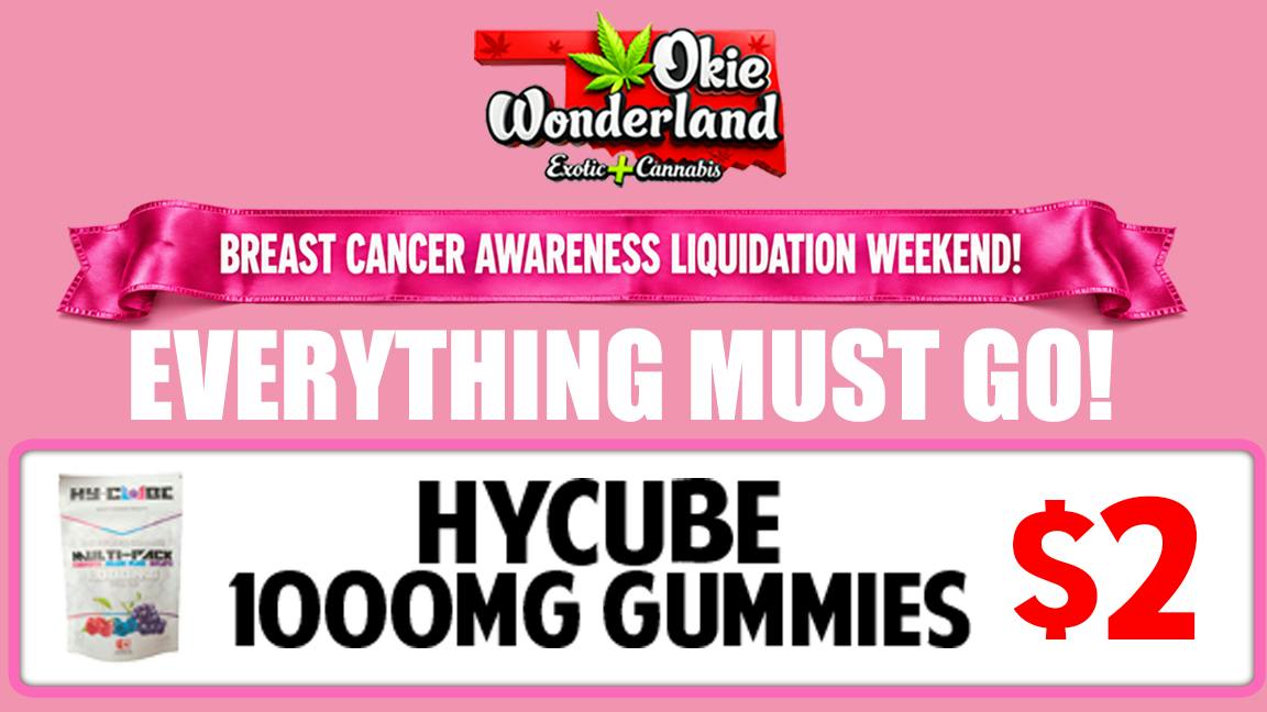 Okie Wonderland Dispensary - OKC/The Village HYCUBE 1000MG GUMMIES ONLY $2!