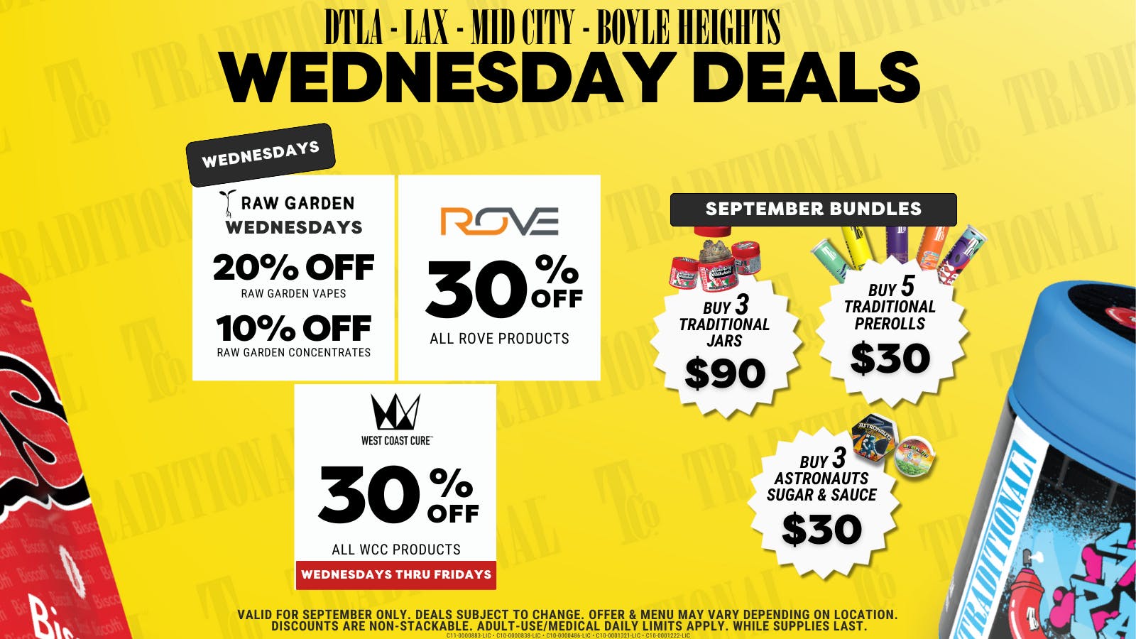 Traditional - LAX RAW GARDEN WEDNESDAYS at TRADITIONAL RETAIL