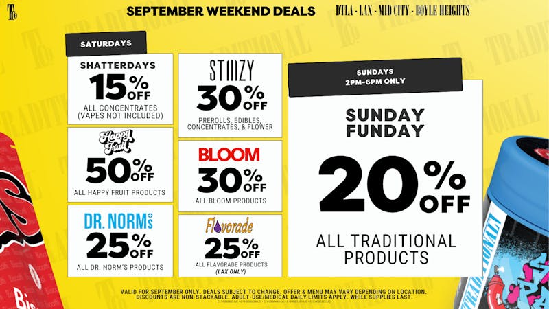 Traditional - Boyle Heights SATURDAYS at TRADITIONAL!