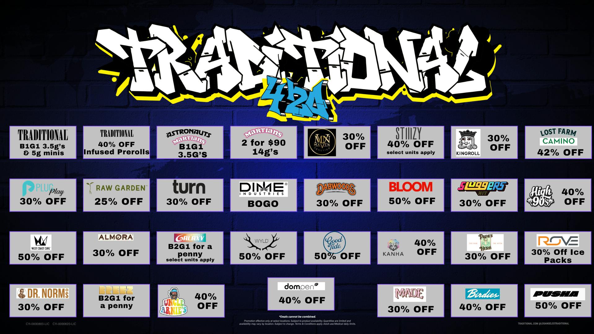 Traditional - Mid City 4/20 Deals ! You don't want to miss out! 🚨