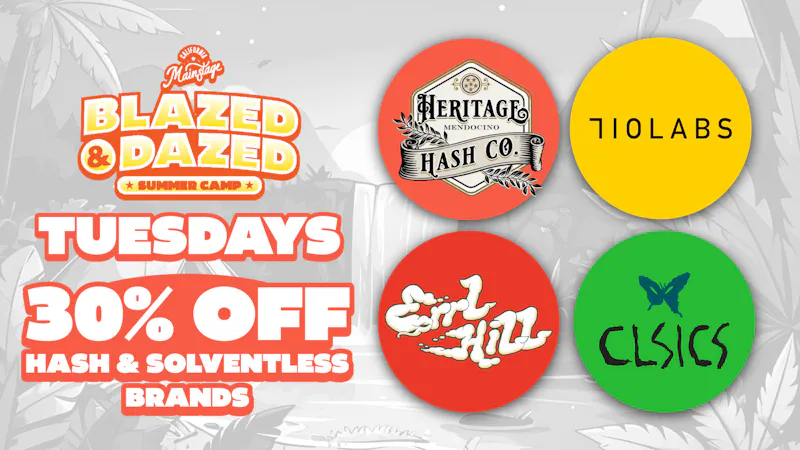 MainStage SolventlessTuesday30%