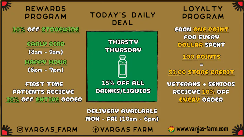 Vargas Farm Thirsty Thursday!