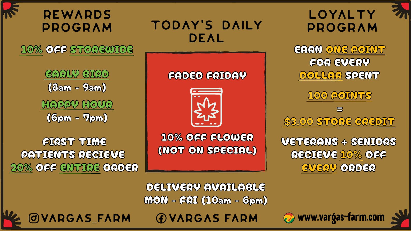 Vargas Farm Faded Friday!