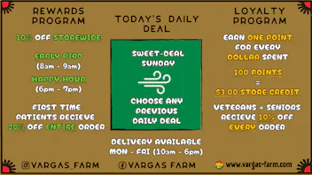 Vargas Farm Sweet-Deal Sunday!