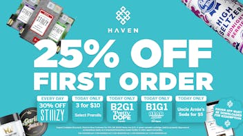 HAVEN Cannabis Marijuana and Weed Dispensary - Paramount 25% Off 1st Order + Daily Deals