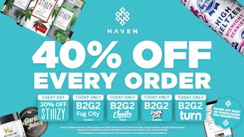 HAVEN Cannabis Marijuana and Weed Dispensary - Fresno 40% Off Every Order