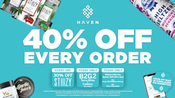 HAVEN Cannabis Marijuana and Weed Dispensary - Fresno 40% Off Every Order