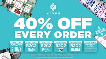 HAVEN Cannabis Marijuana and Weed Dispensary - Fresno 40% Off Every Order